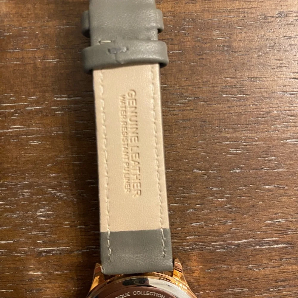 Womens Black and Gray Watches with Gold Accents